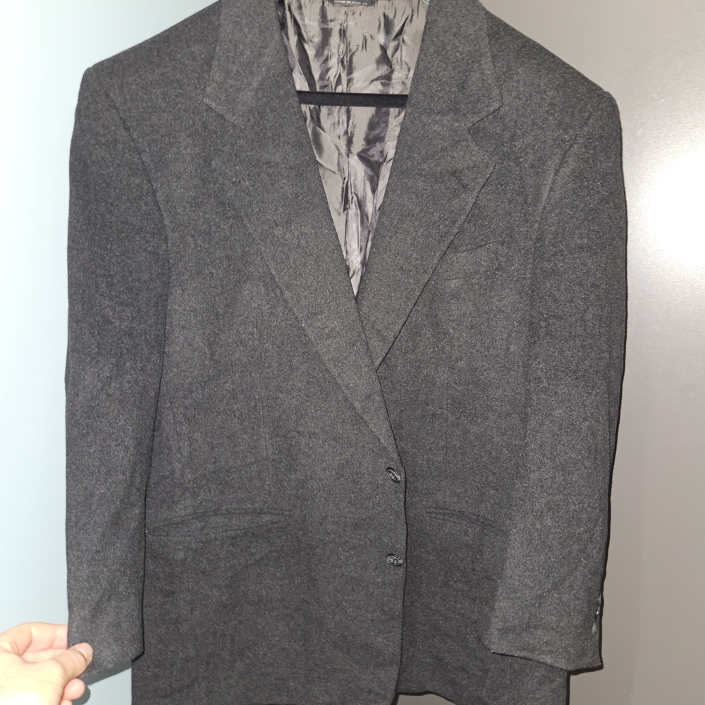 Classic Wool And Cashmere Harry Rosen Gray Men's Blazer